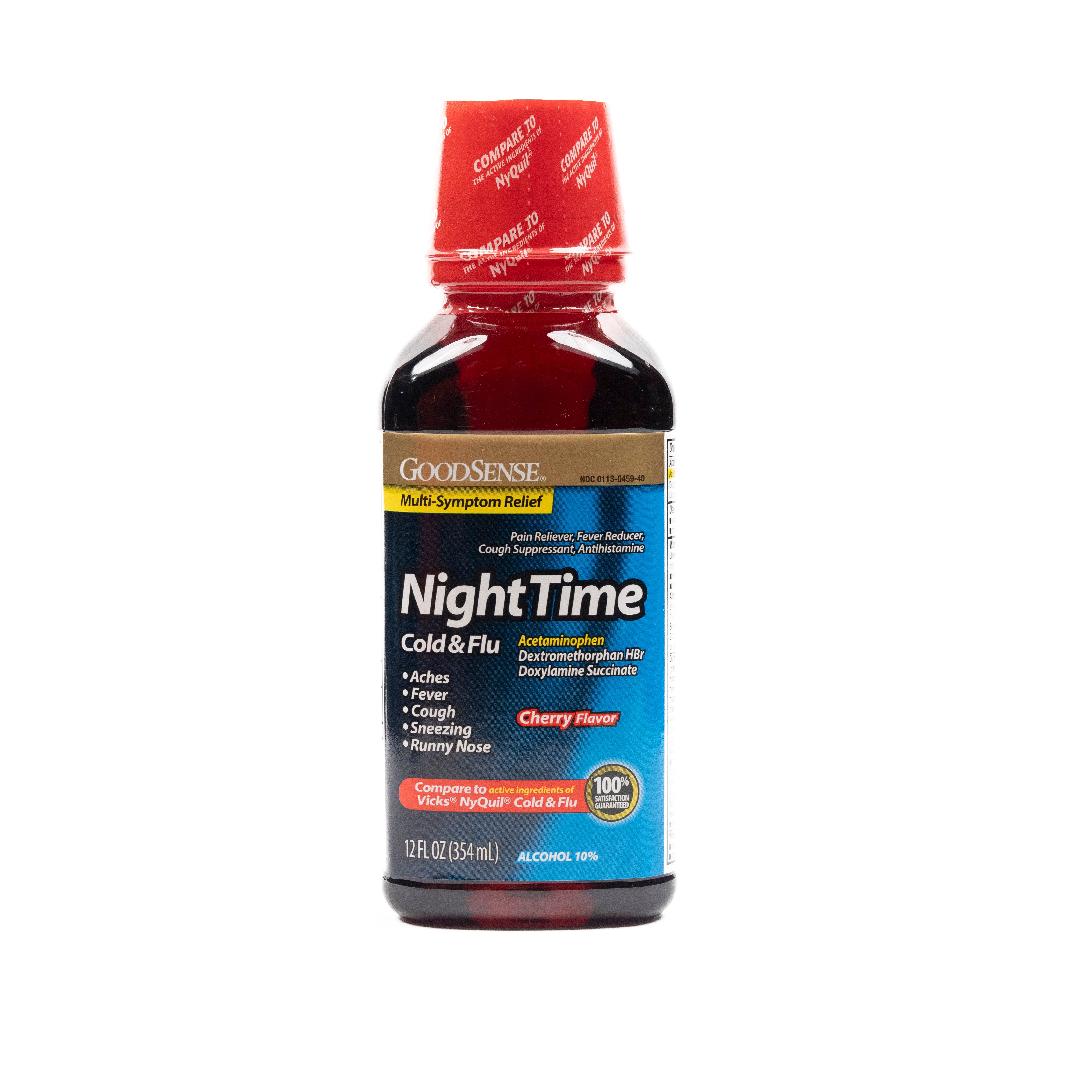 Nighttime Cold & Flu Cherry Liquid